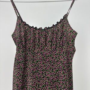 Rampage Black and Pink Floral Mini Dress